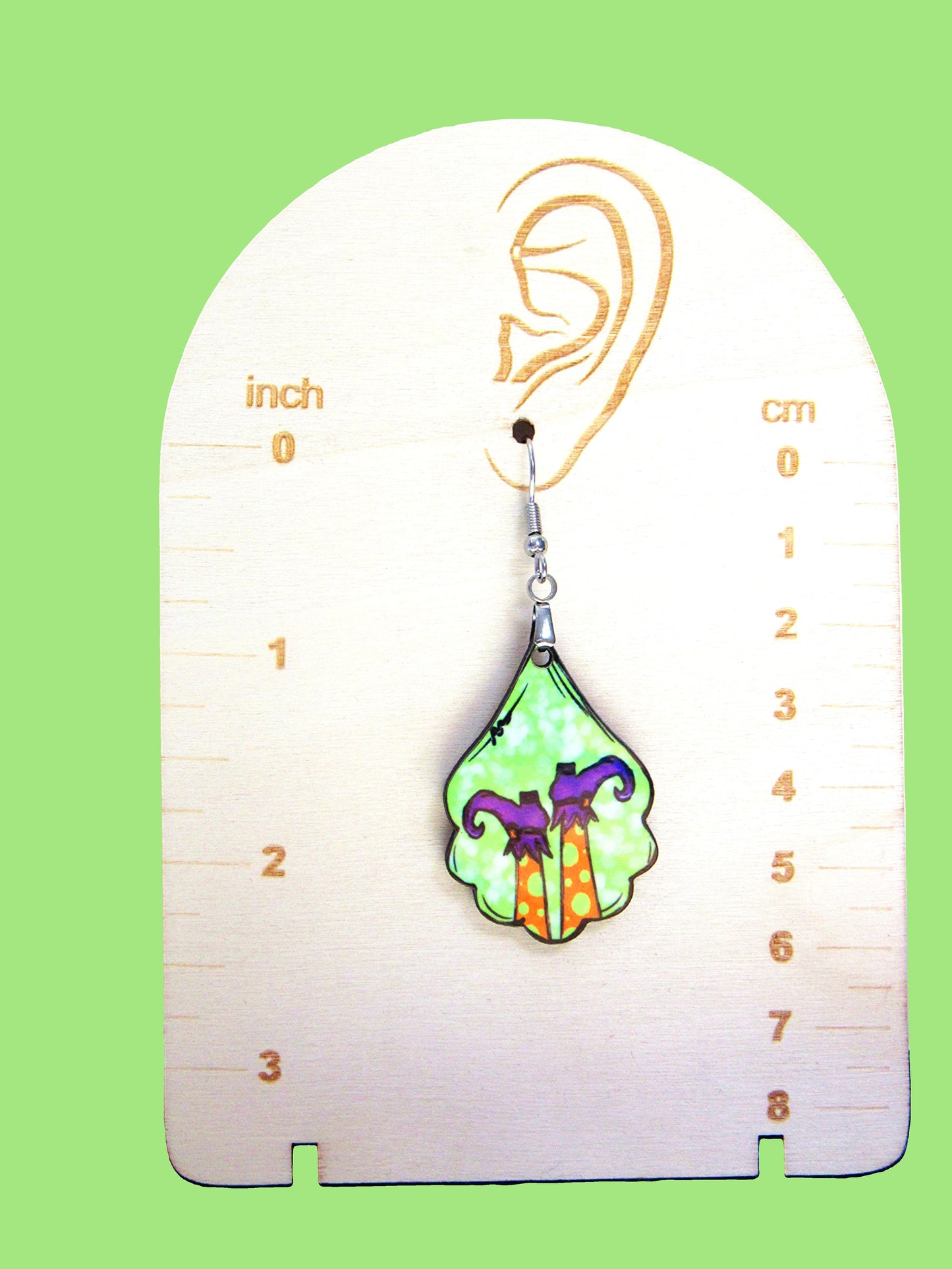 Fancy Teardrop Shaped Sublimated Earrings