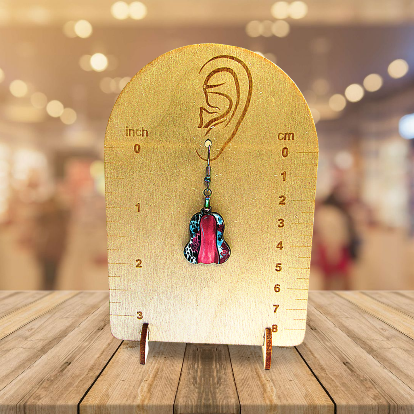 Lumpy Pumpkin Shaped Sublimated Earrings