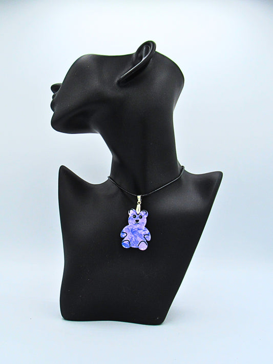 MDF-Teddy Bear Shaped Childs Sublimated Necklace