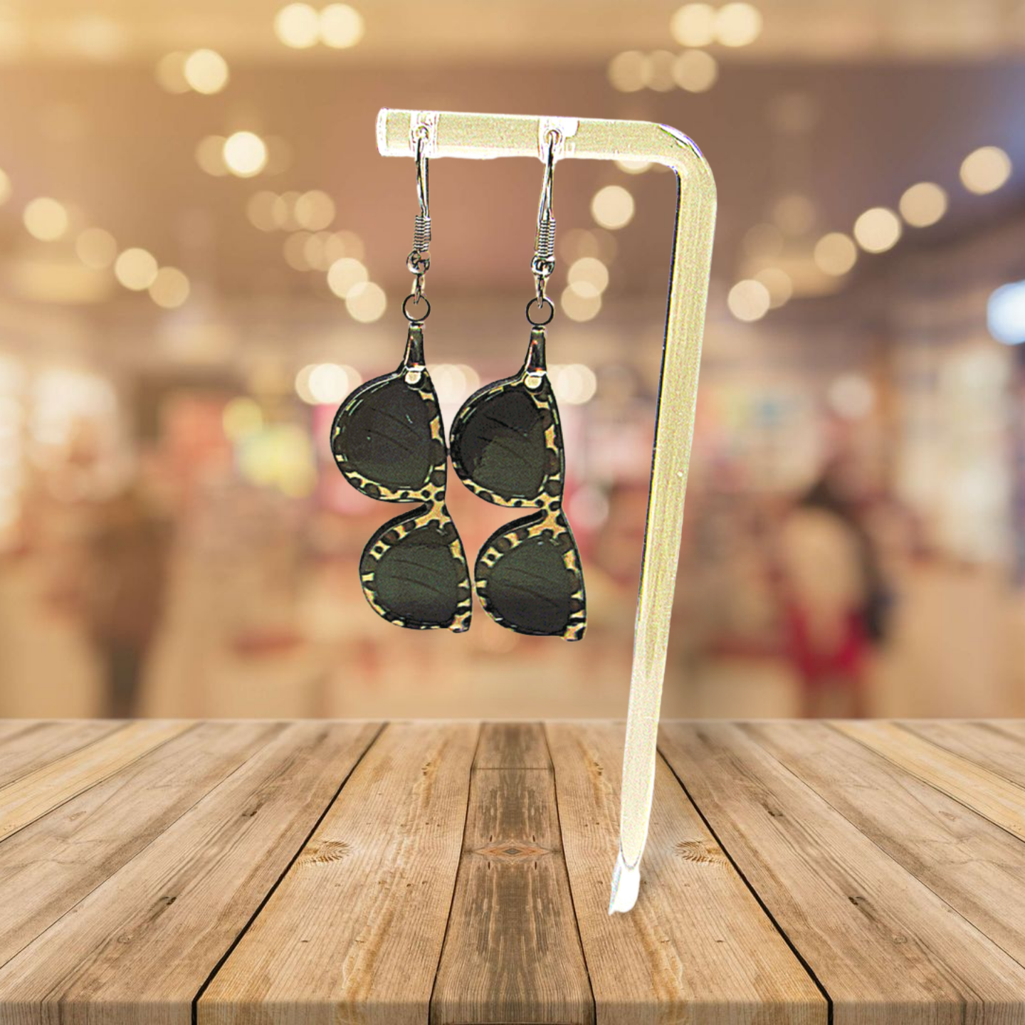 Sunglass Shaped Sublimated Earrings