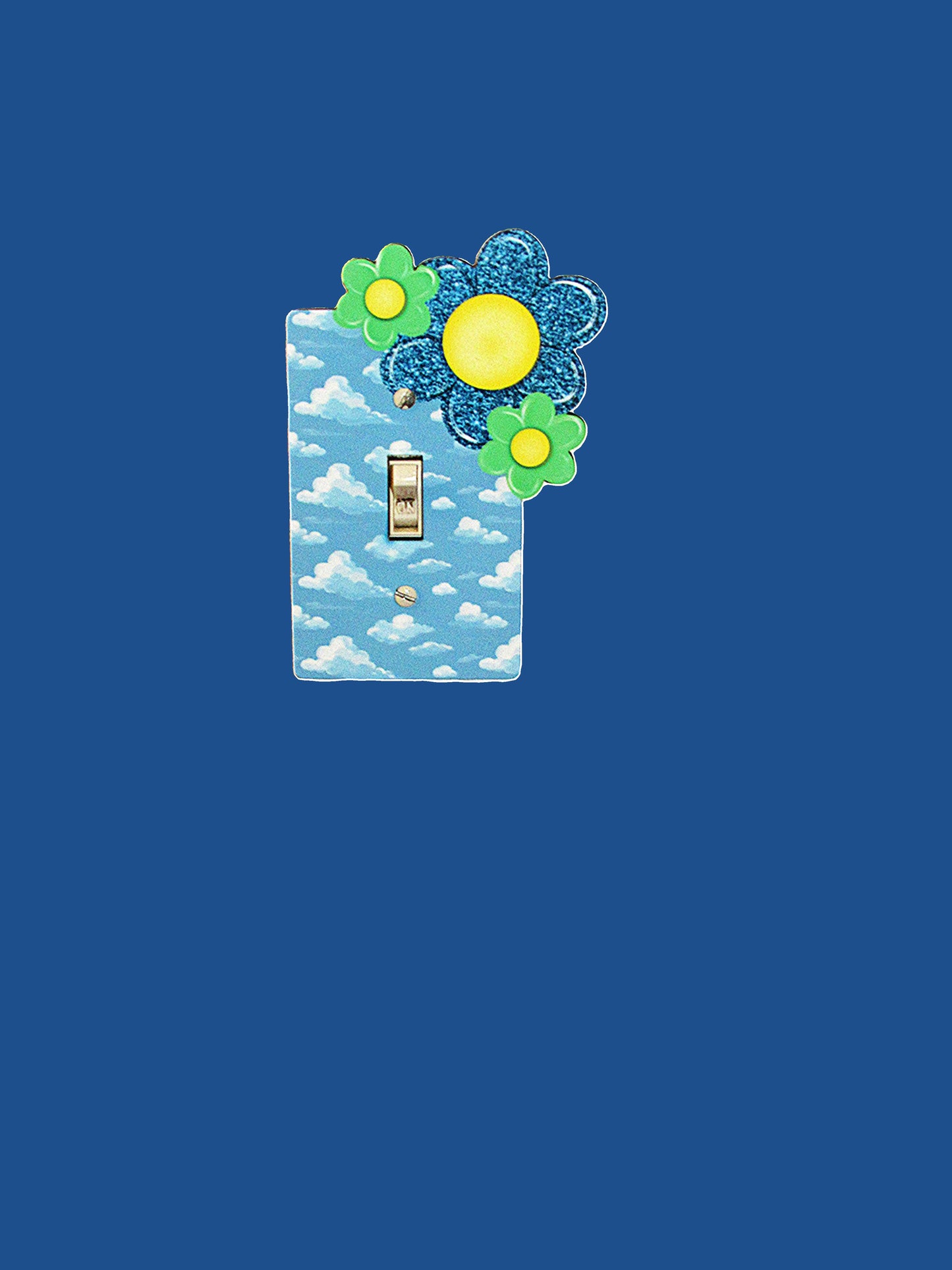 Floral Shaped Sublimated Light Switch Plate