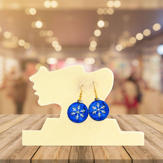 Ornament Shaped Sublimated Earrings