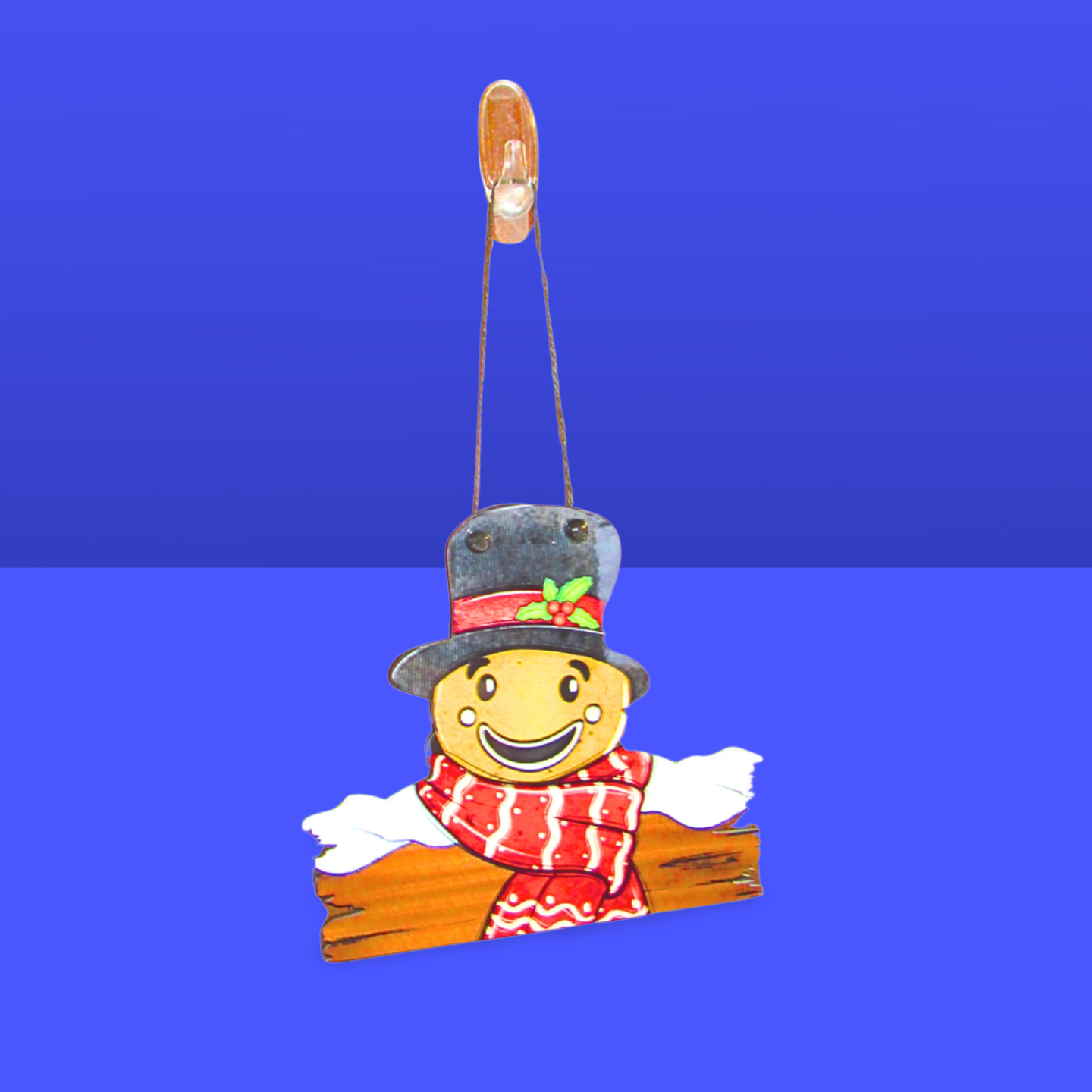 Gingerbread Man with Sign Shaped Sublimated Door Hanger