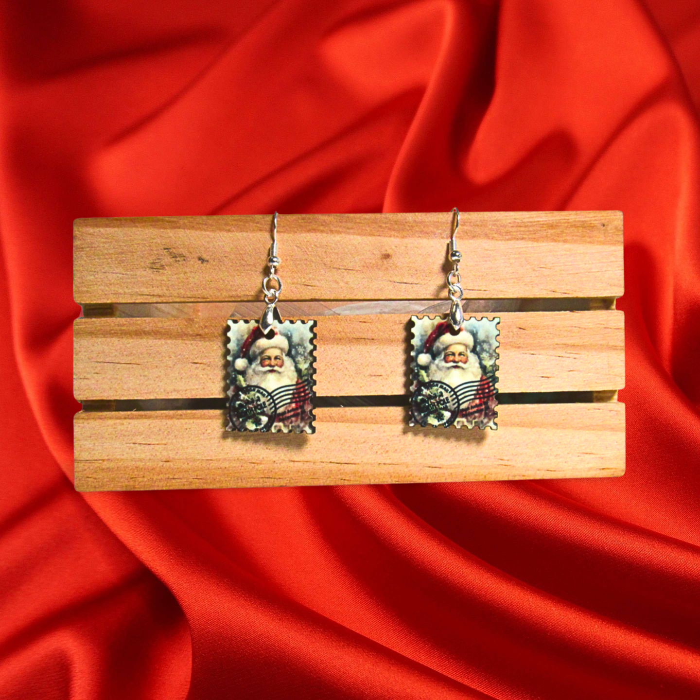 Stamp Shaped Sublimated Earrings 1 inch