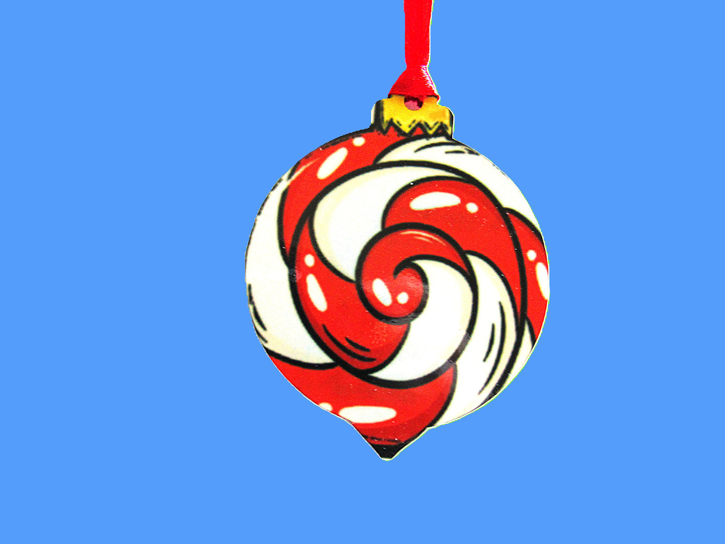 Sphere with Point Shaped Sublimated Ornament
