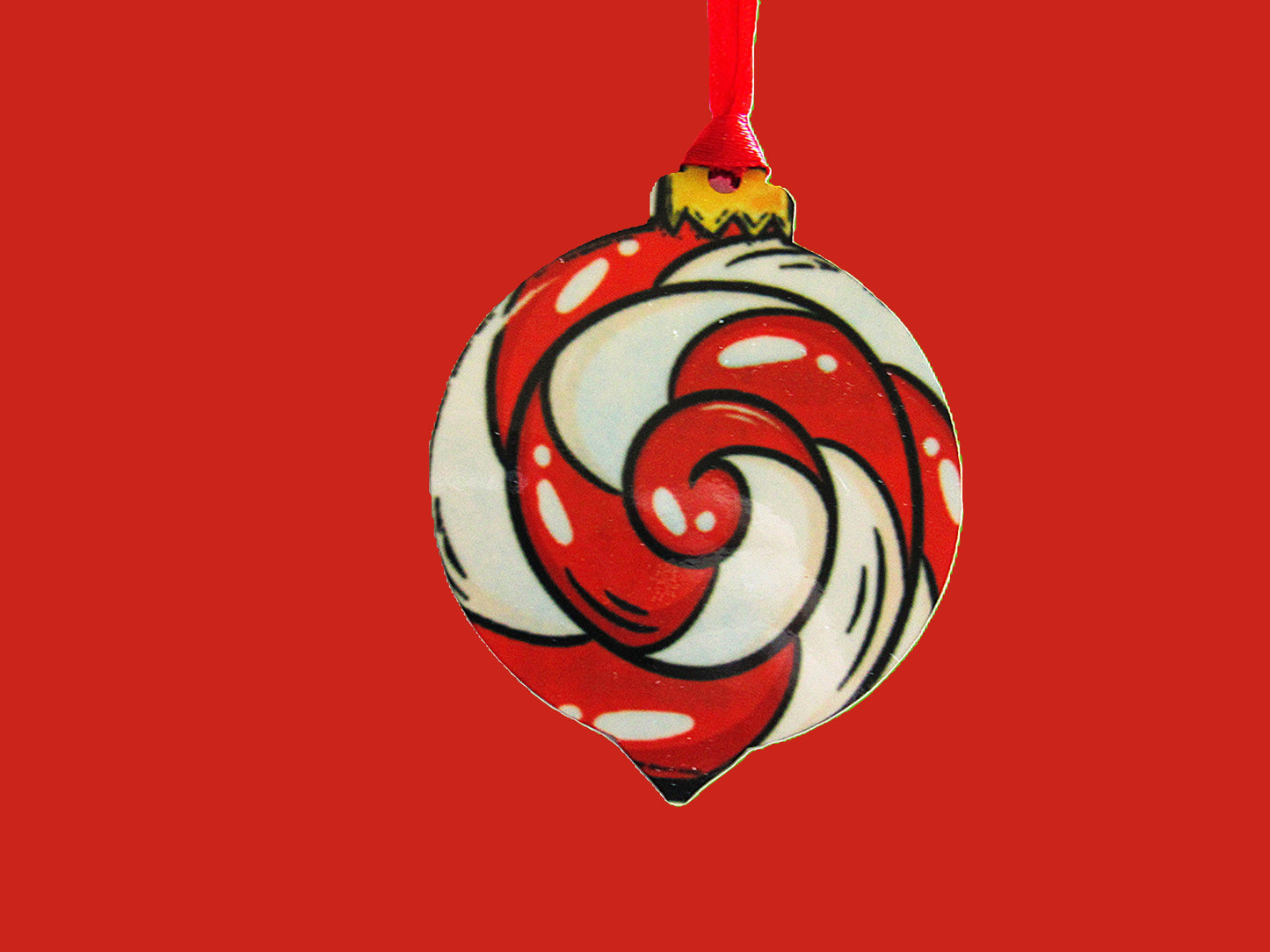 Sphere with Point Shaped Sublimated Ornament