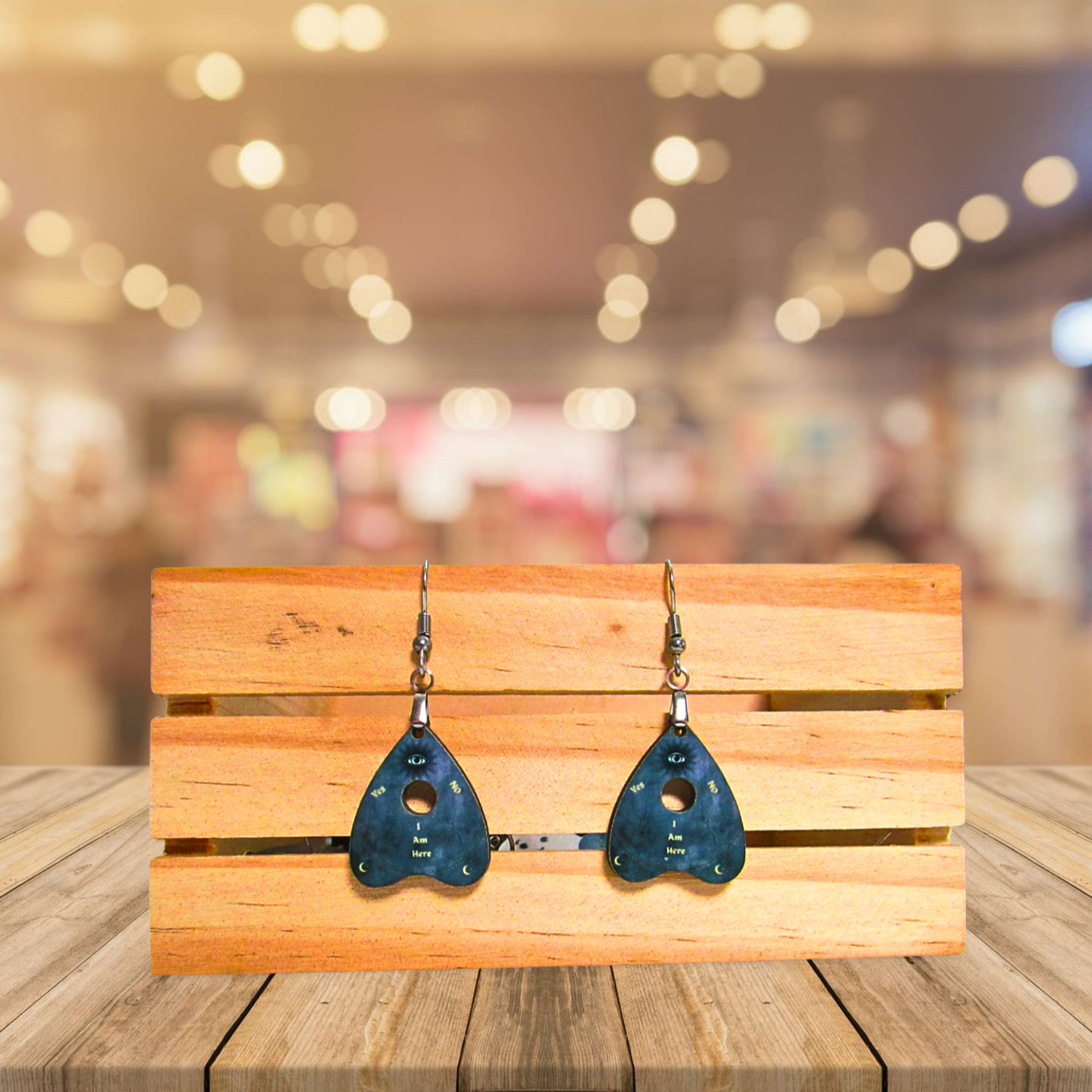 Planchette Shaped Sublimated Earring 1 inch