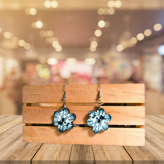 Chubby Flower Shaped Sublimated Earring