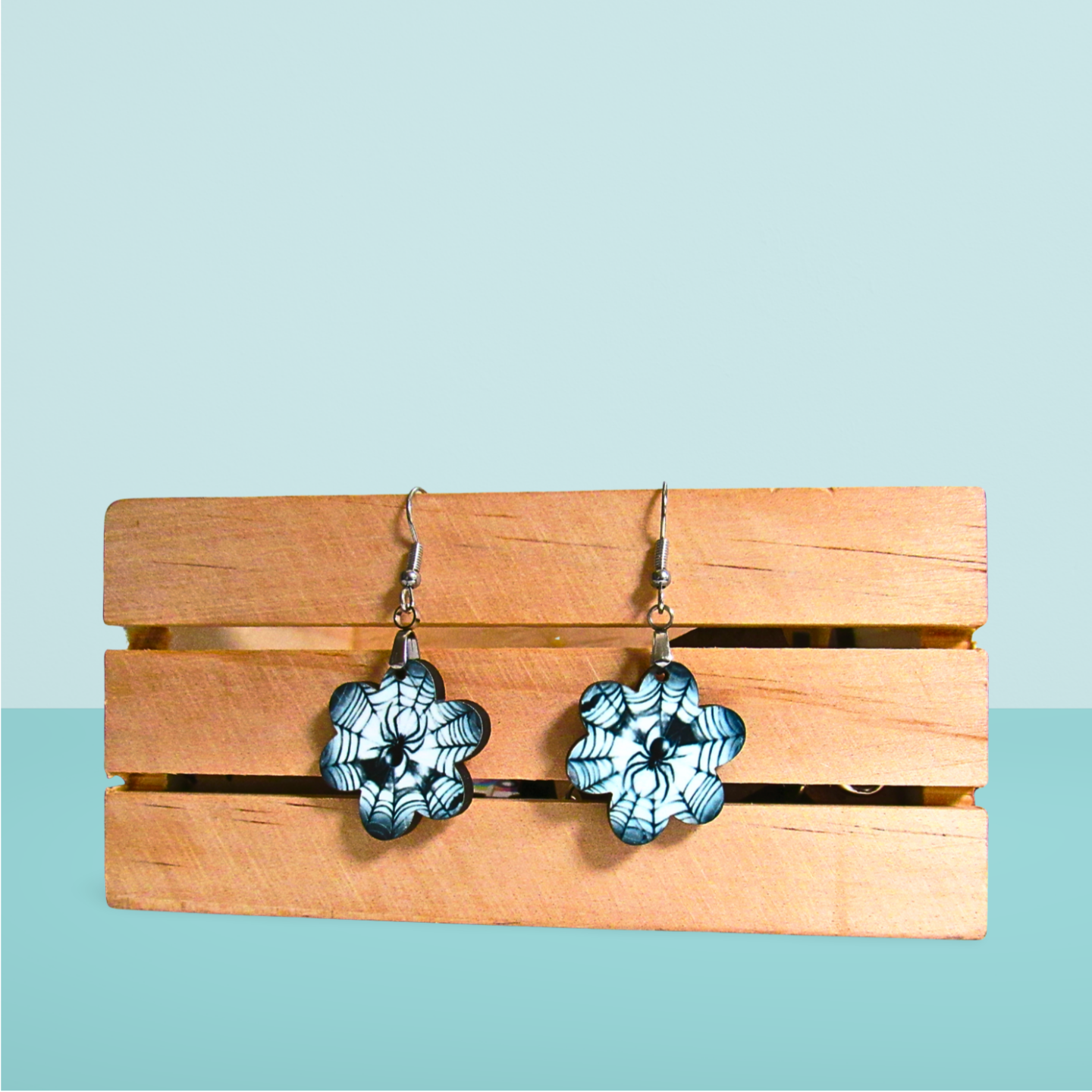 Chubby Flower Shaped Sublimated Earring