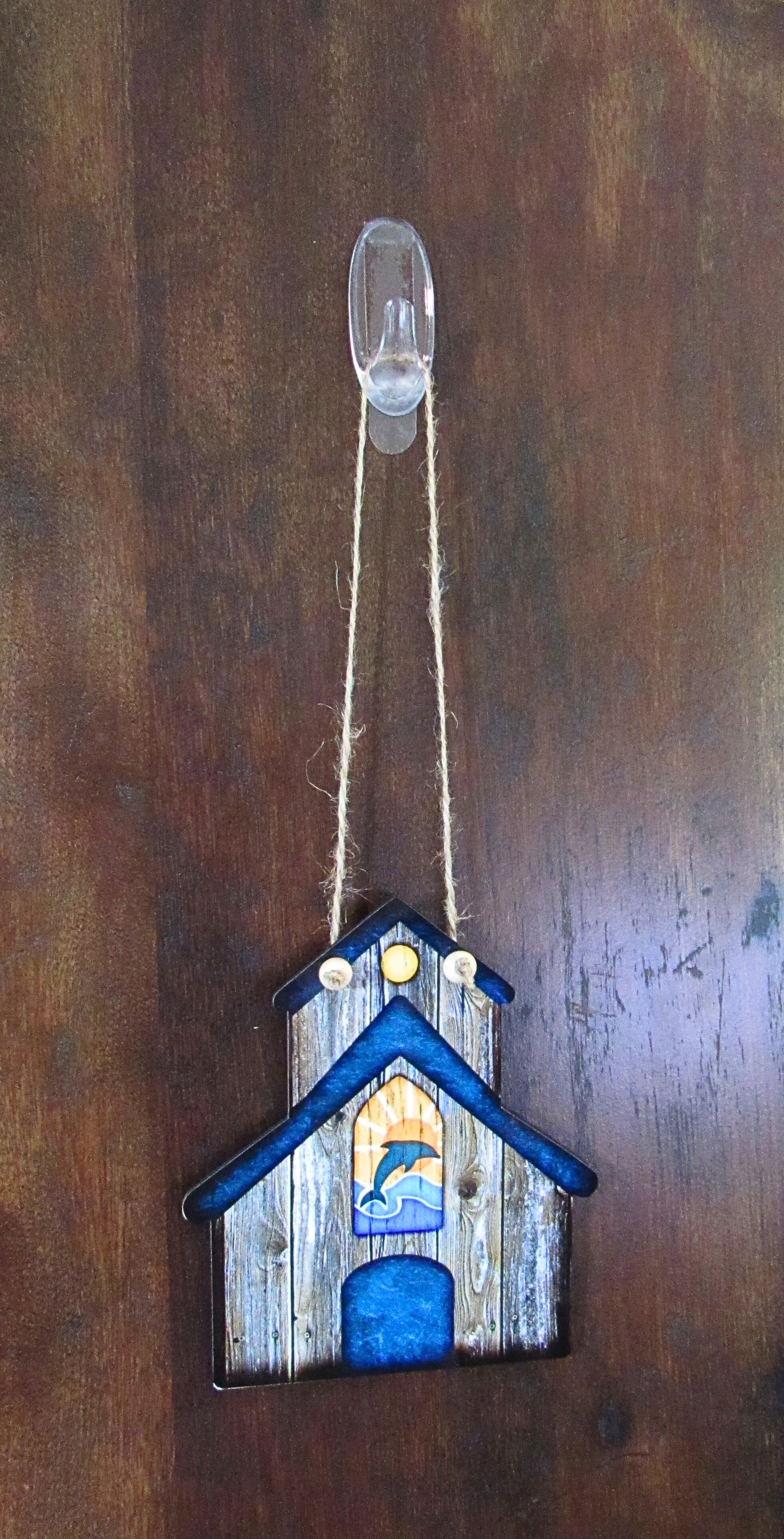 Marina Building Shaped Sublimated Door Hanger