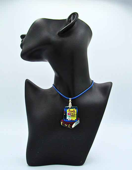MDF-Book Shaped Childs Sublimated Necklace