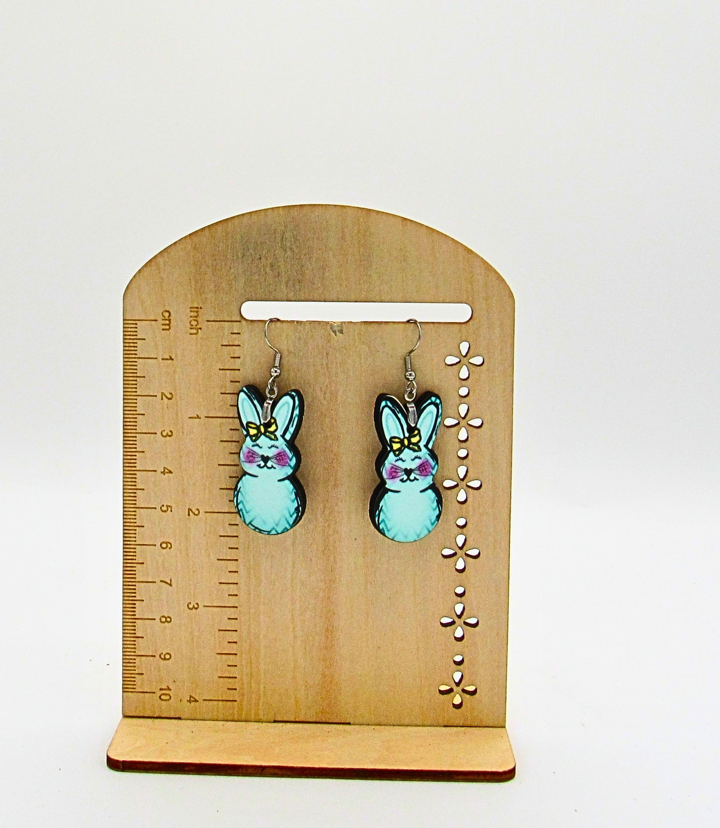 MDF- Bunny Shaped Sublimated Earrings 1.5 inch