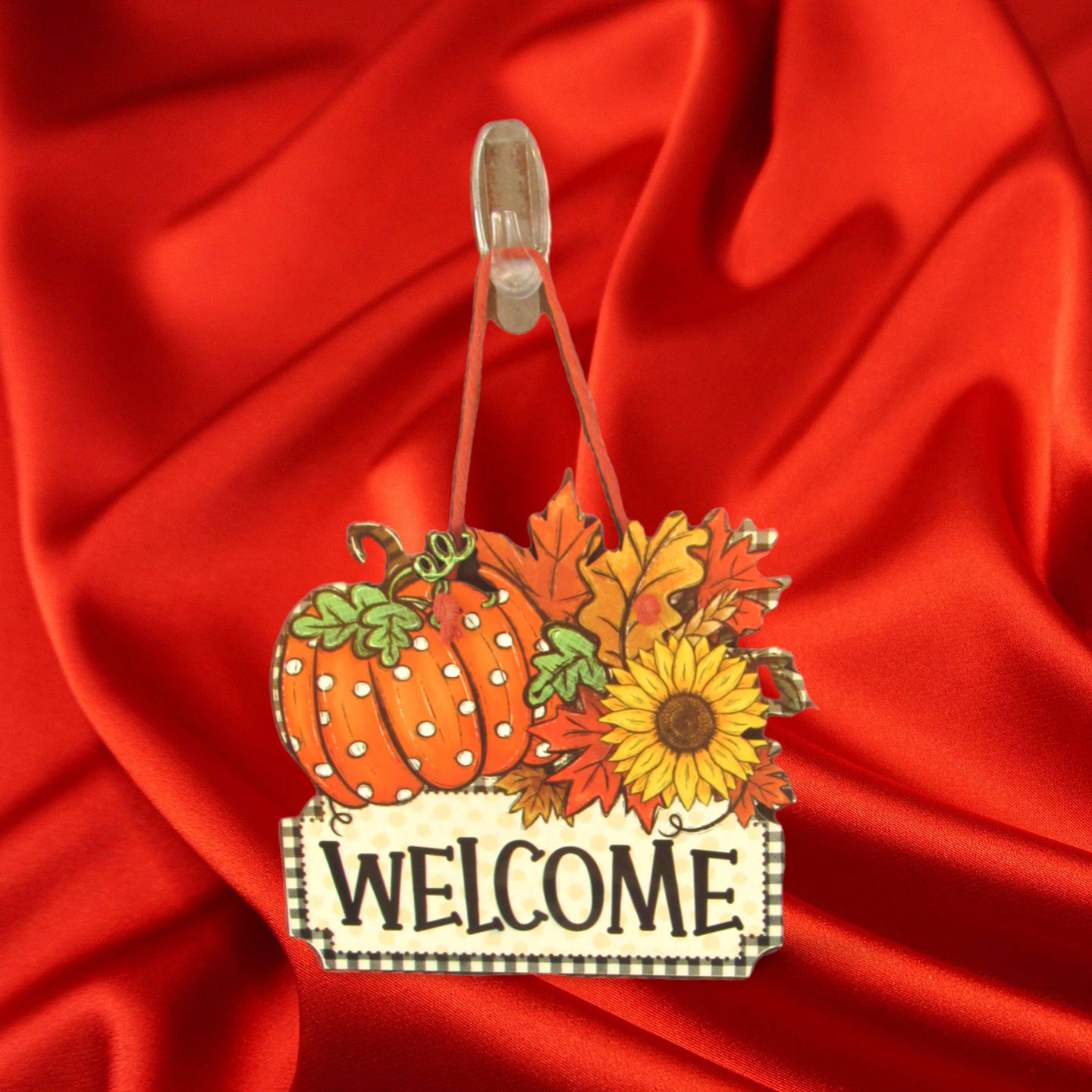 Fall Themed Shaped Sublimated Door Hanger