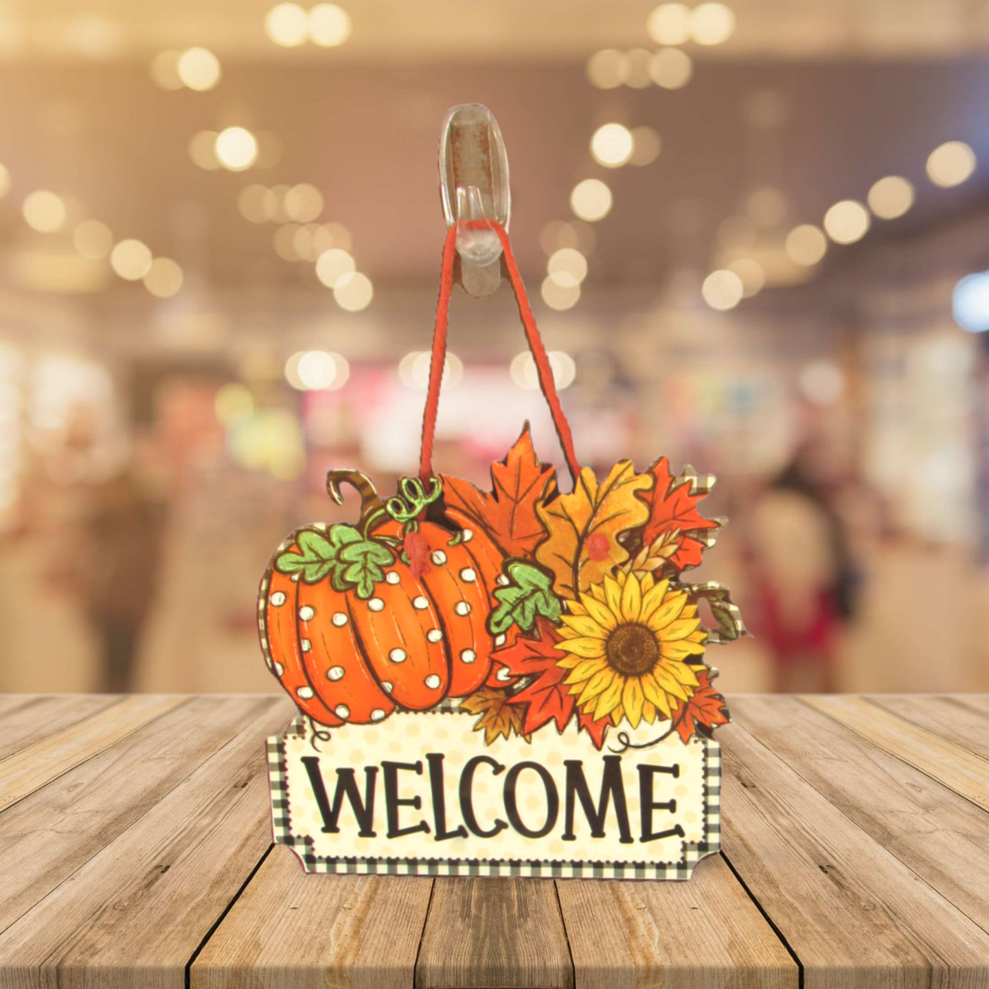 Fall Themed Shaped Sublimated Door Hanger