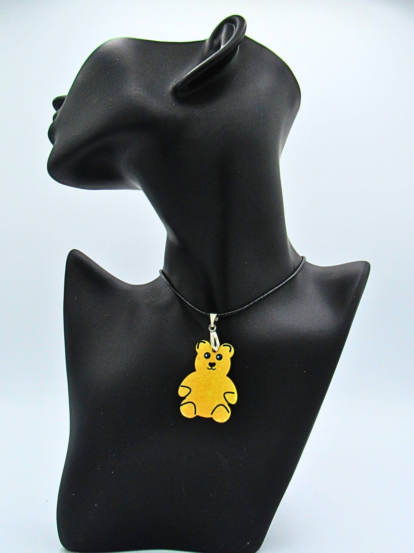 MDF-Teddy Bear Shaped Childs Sublimated Necklace