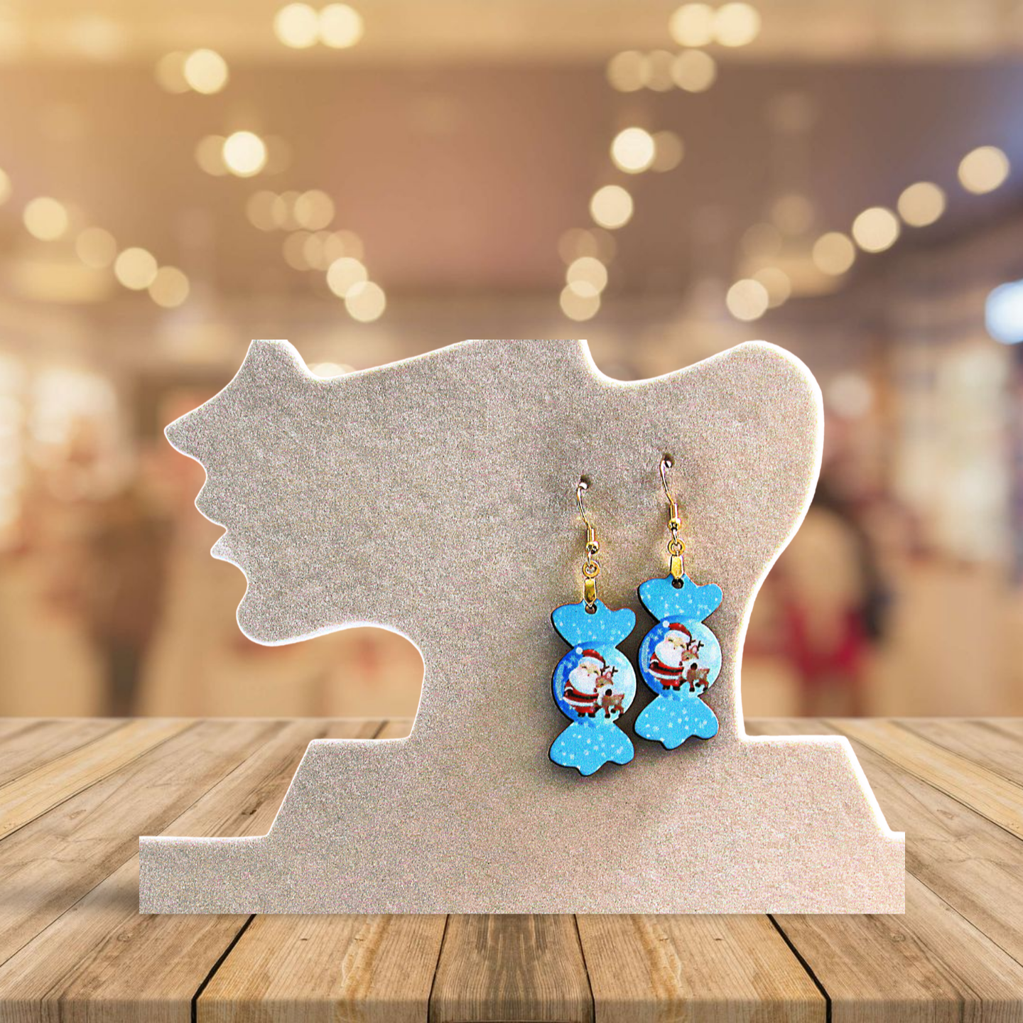 Candy Shaped Sublimated Earring