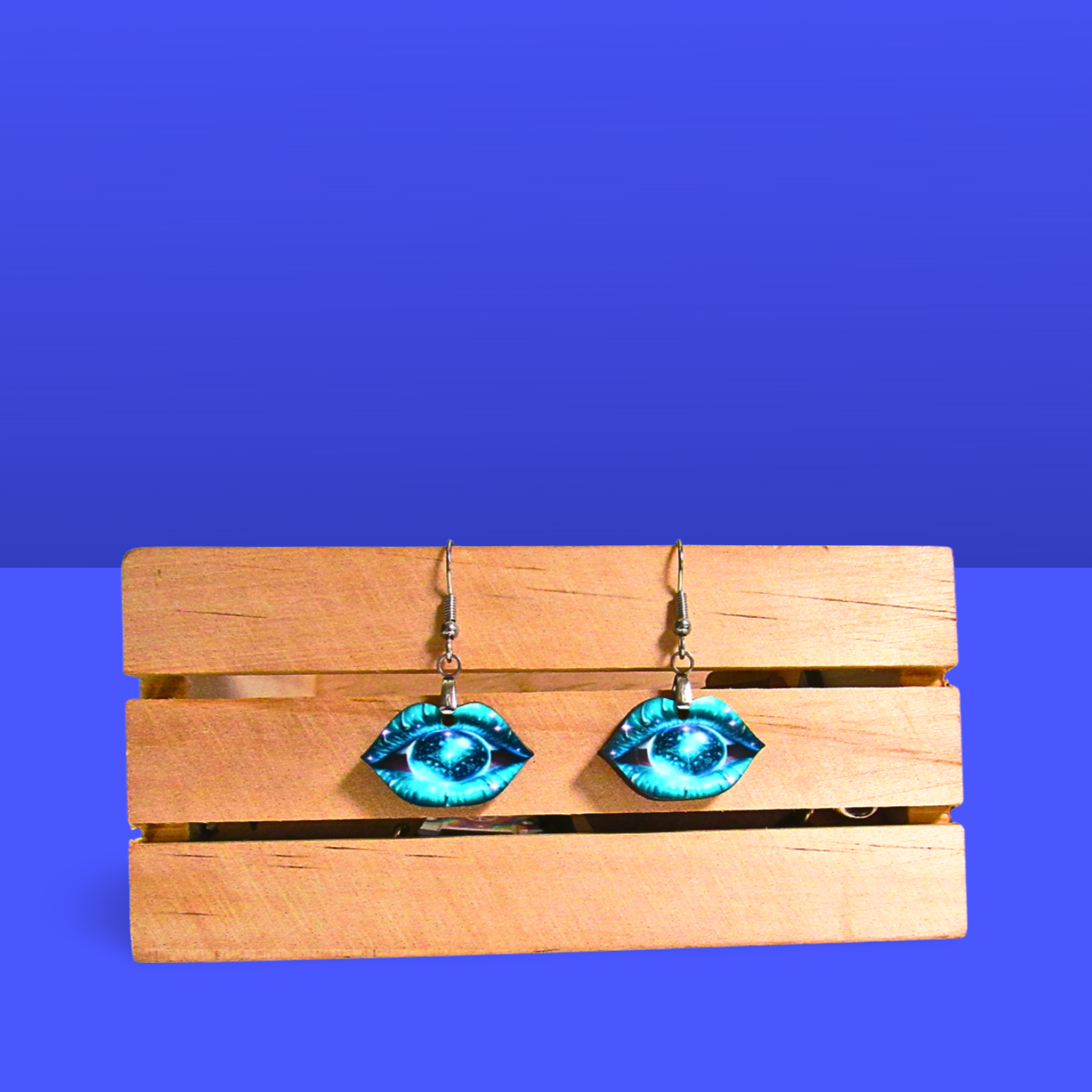 Lip Shaped Sublimated Earrings 1 inch