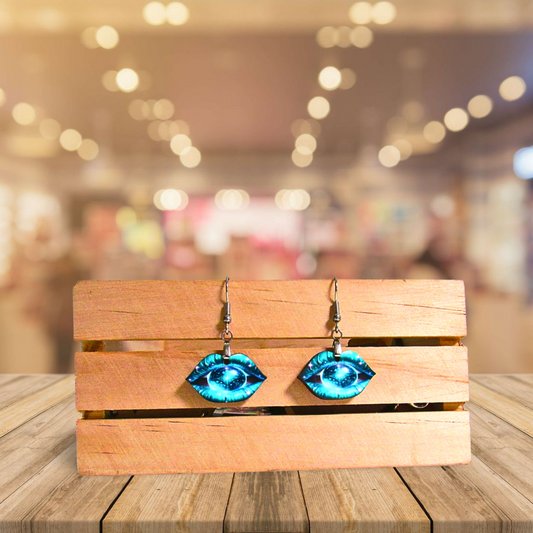 Lip Shaped Sublimated Earrings 1 inch