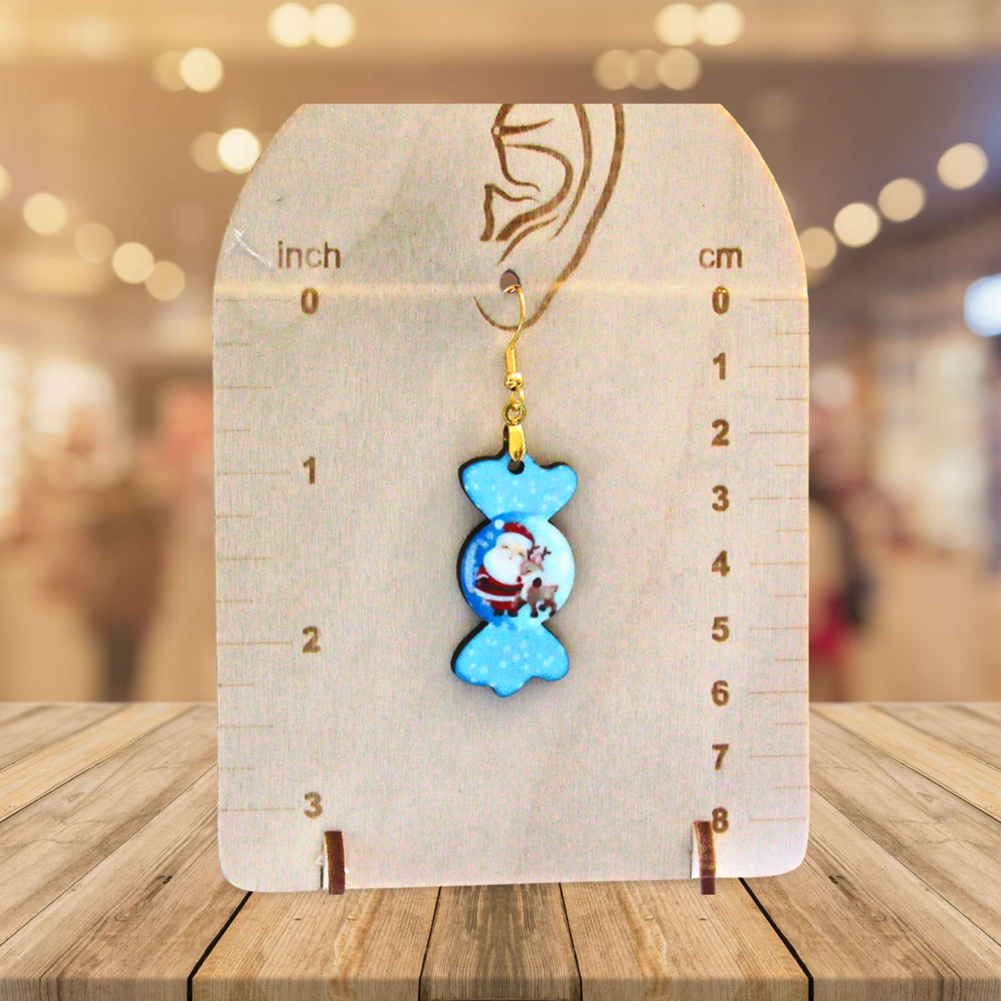 Candy Shaped Sublimated Earring