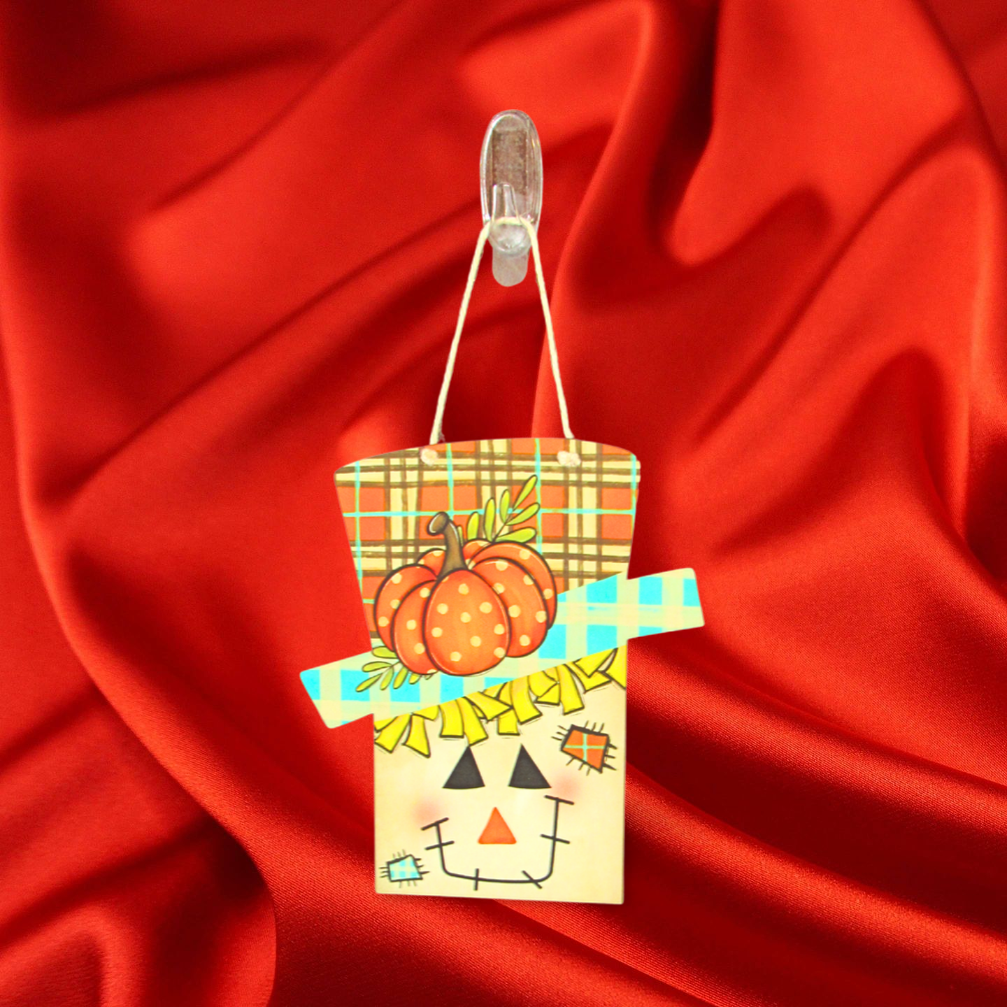 Scarecrow Square Head Shaped Sublimated Door Hanger