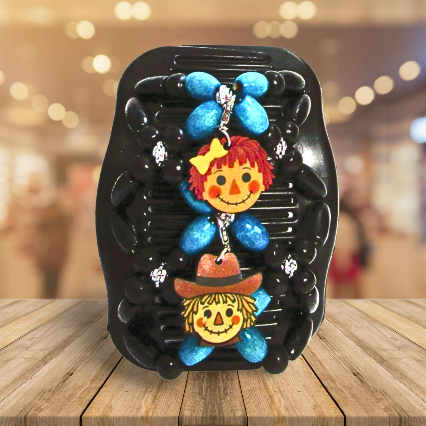 Double Comb Hair Clip With Sublimated Interchangeable Charms