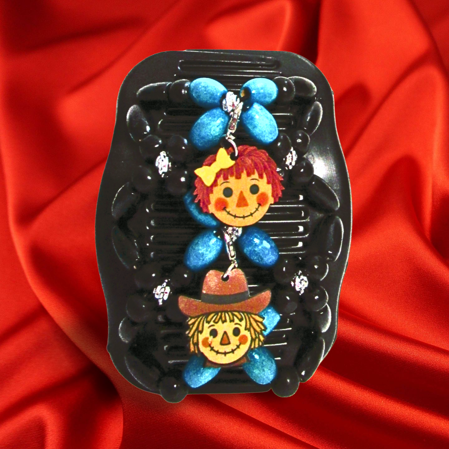 Double Comb Hair Clip With Sublimated Interchangeable Charms