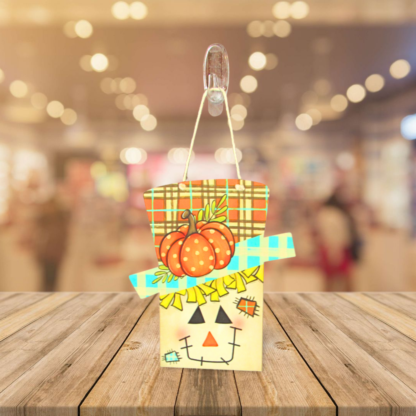 Scarecrow Square Head Shaped Sublimated Door Hanger