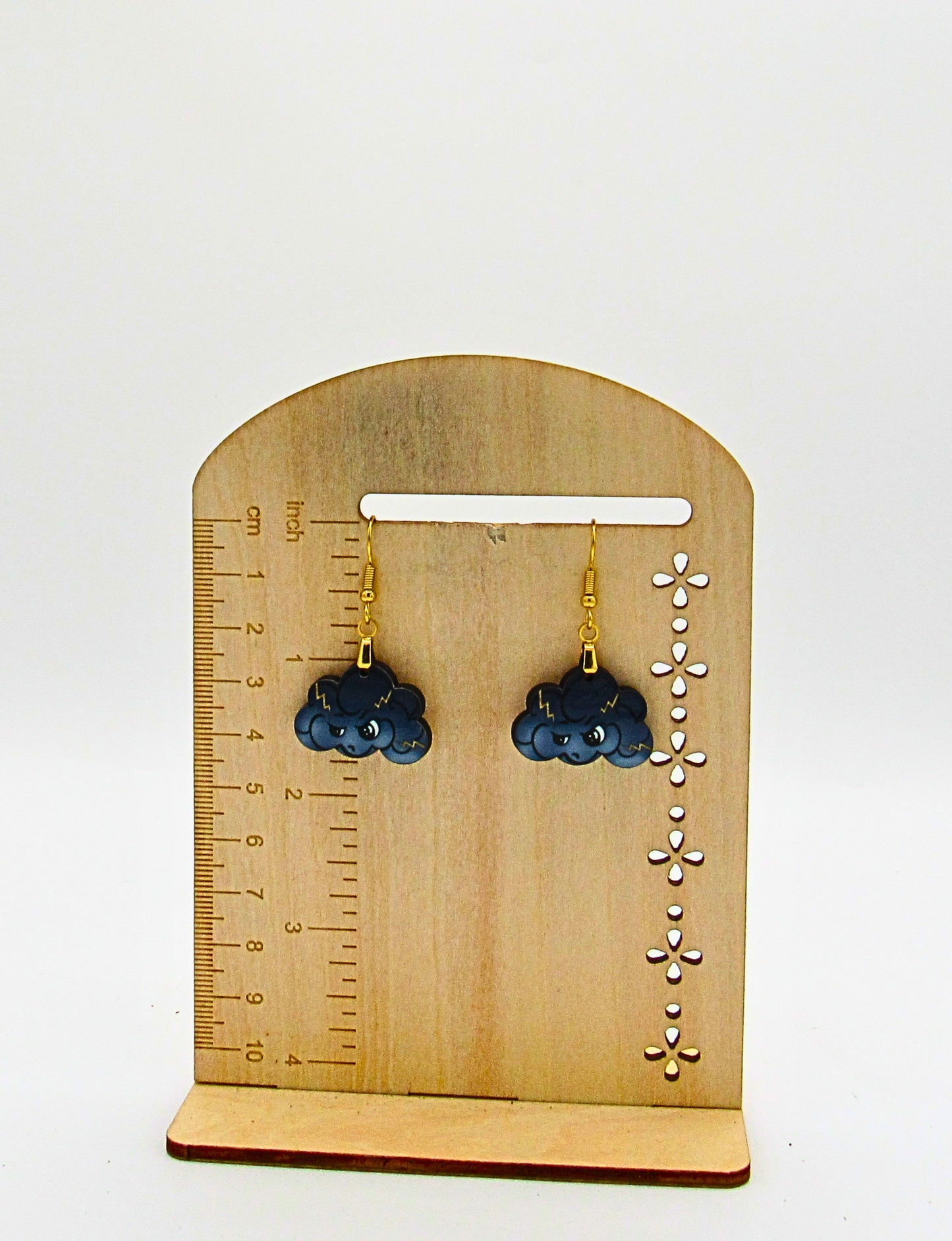 MDF-Cloud Shaped Sublimated Earrings 1 inch