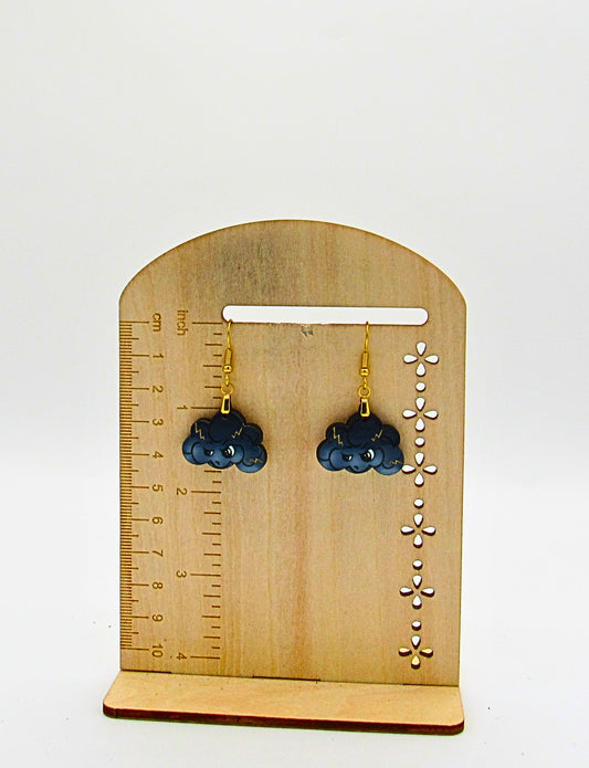MDF-Cloud Shaped Sublimated Earrings 1 inch