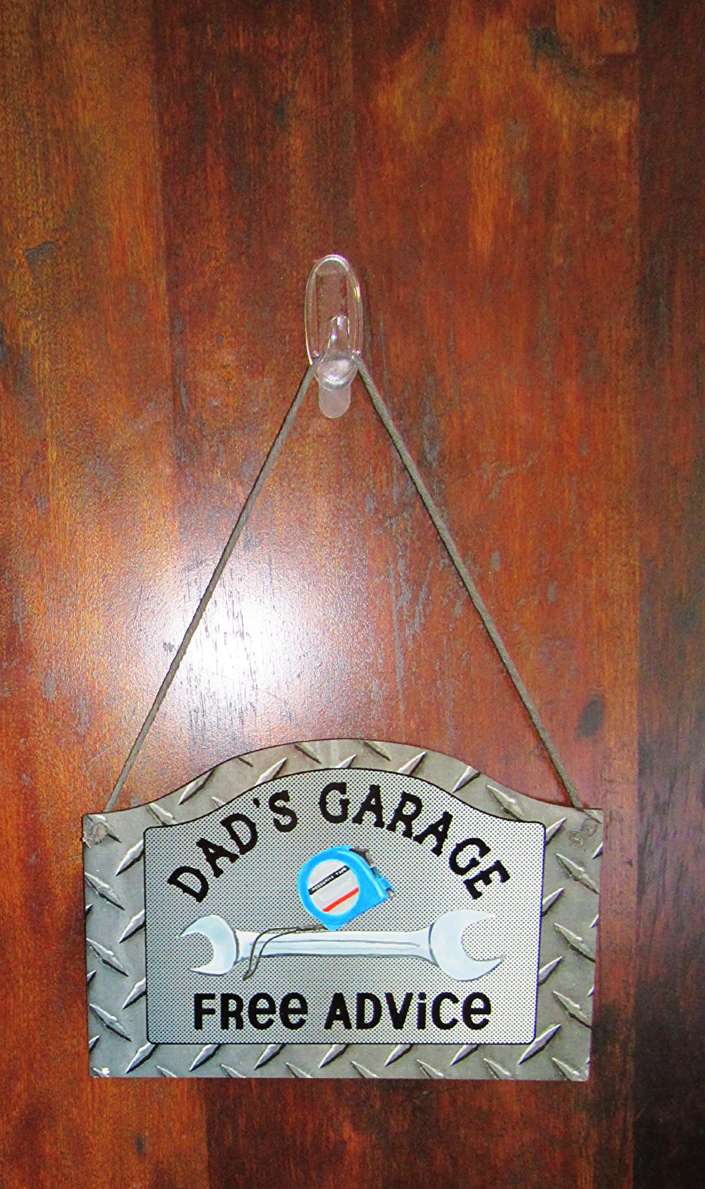 Dad's Garage Rounded Top Sublimated Door Hanger