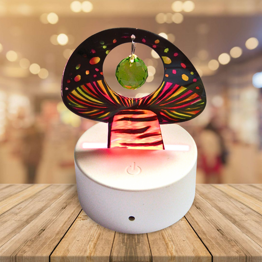 Acrylic Mushroom Shaped Sublimated Light