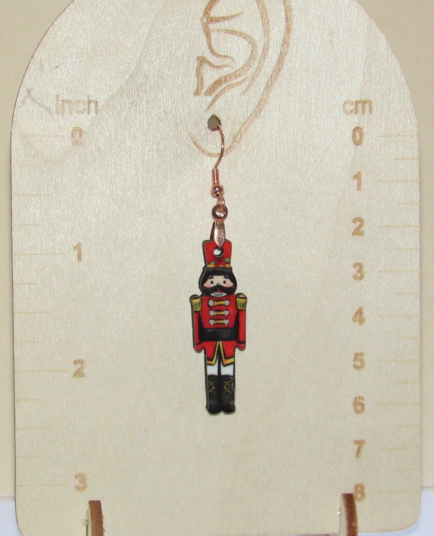 Nutcracker Shaped Sublimated Earrings