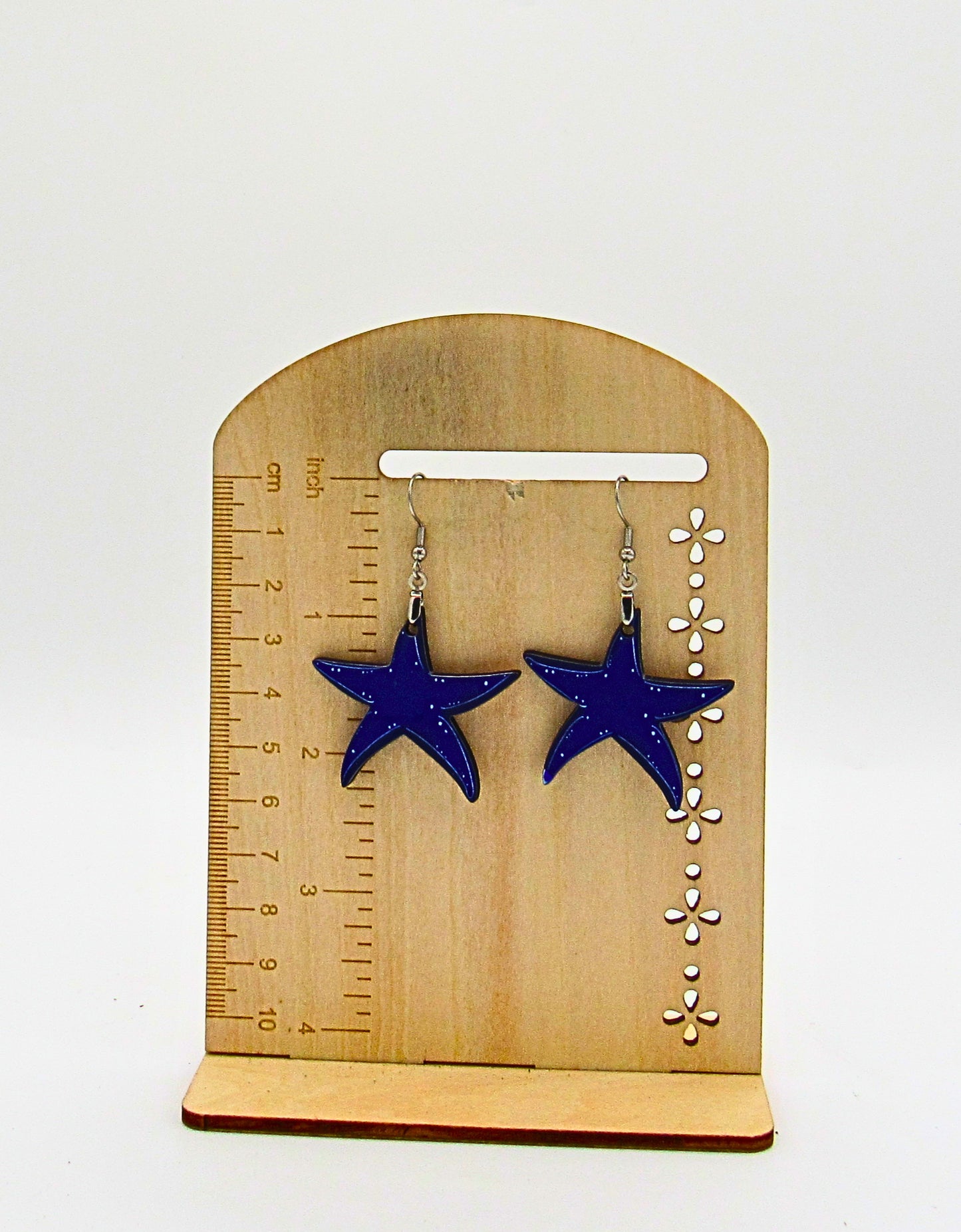 MDF-Starfish Shaped Sublimated Earrings 1.5 inch