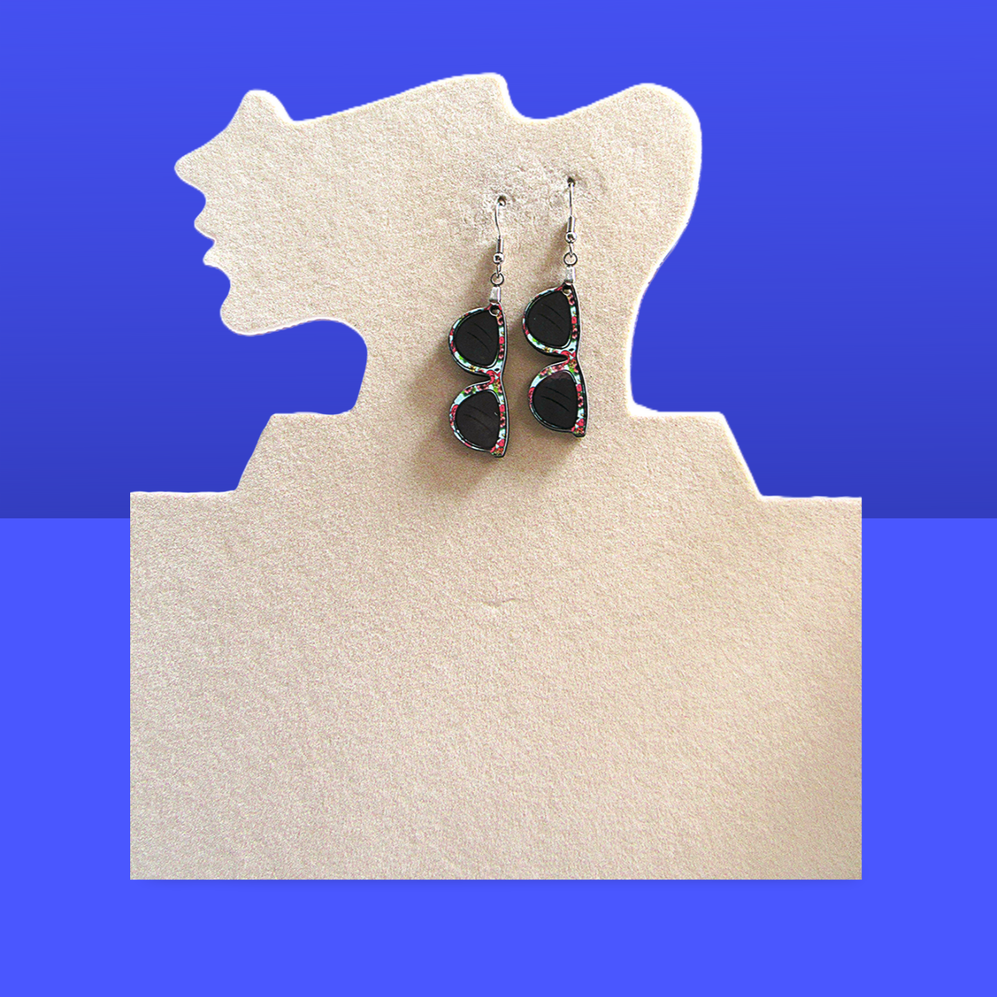 Sunglass Shaped Sublimated Earrings