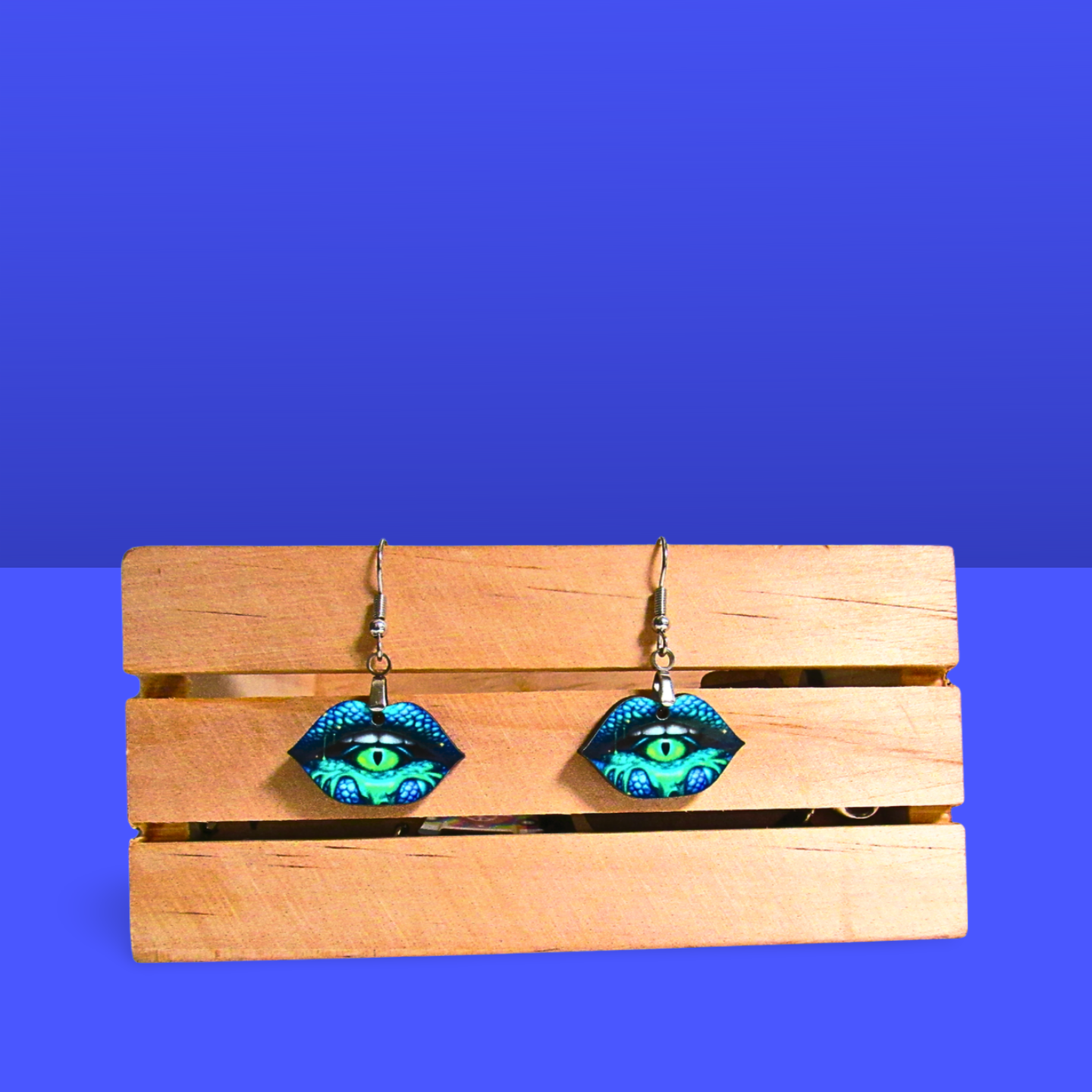 Lip Shaped Sublimated Earrings 1 inch