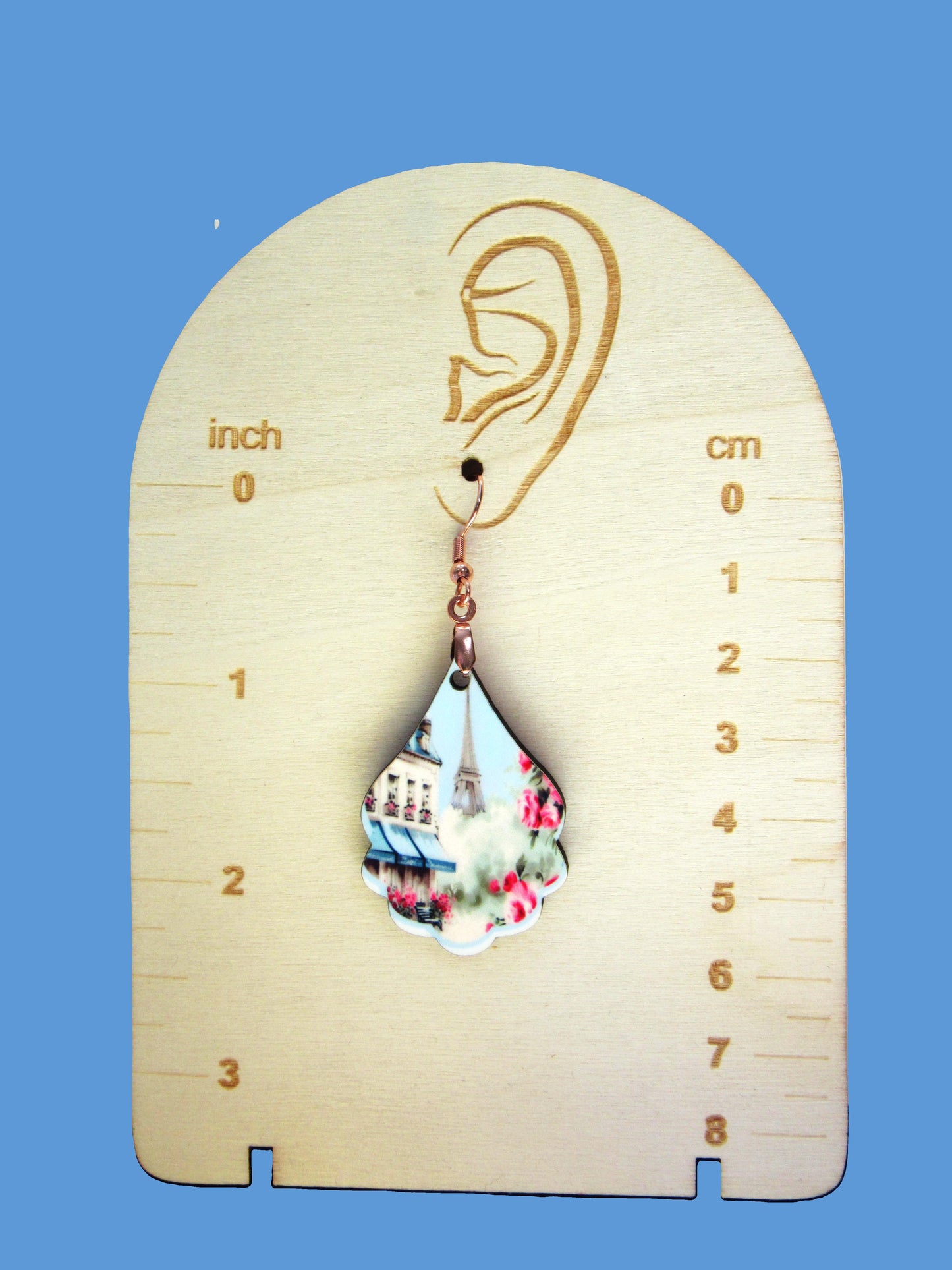 Fancy Teardrop Shaped Sublimated Earrings