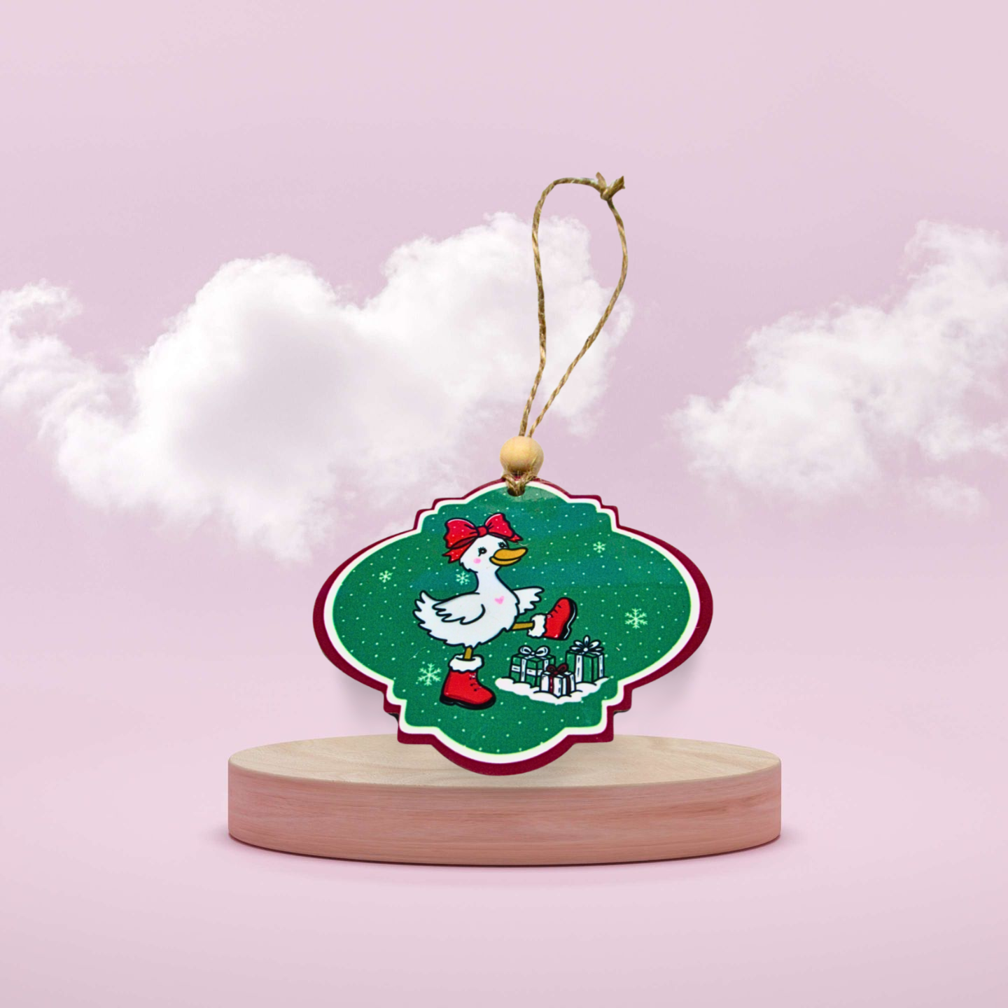 MDF-Bulb Shaped Sublimated Christmas Ornament