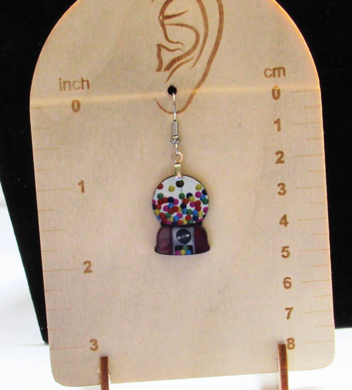 Snow Globe Shaped Sublimated Earrings