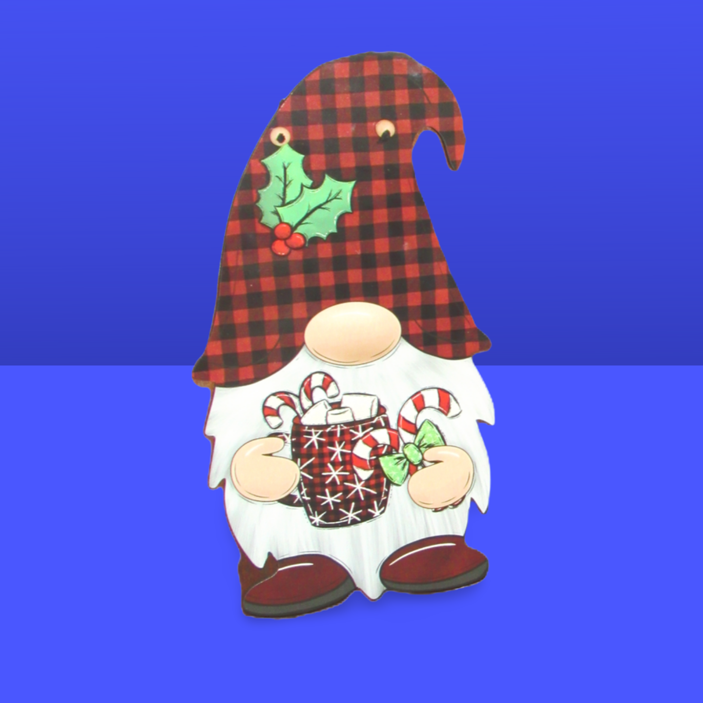 Gnome Shaped Sublimated Door Hanger