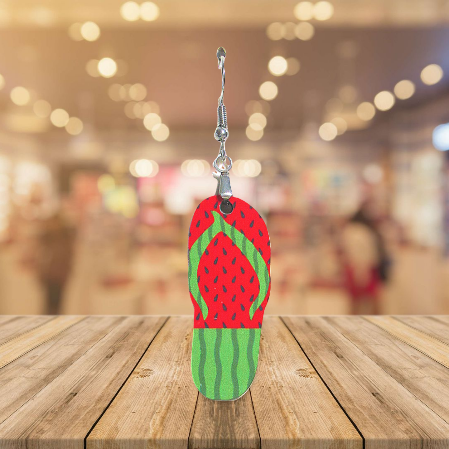 Flip Flop Shaped Sublimated Earrings