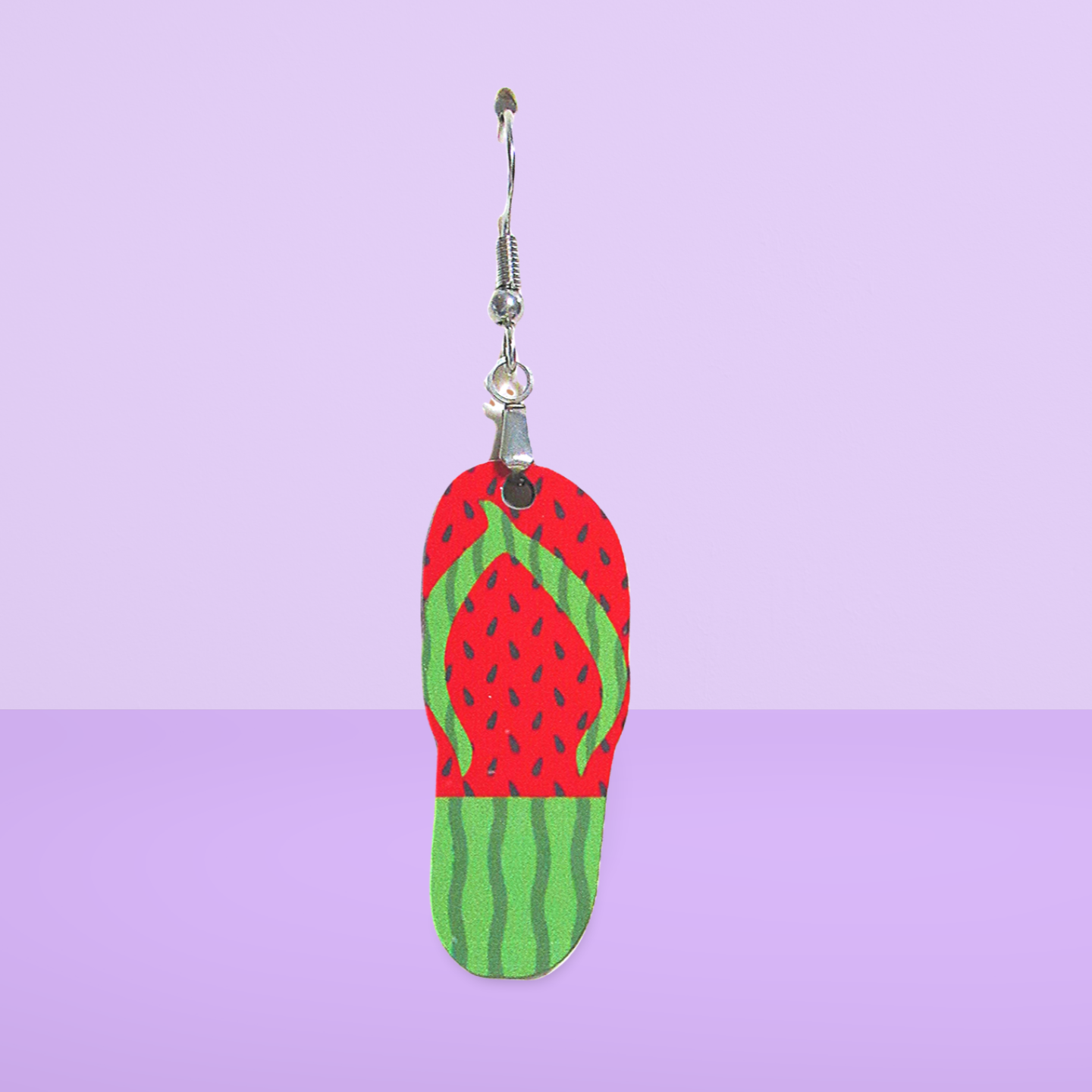 Flip Flop Shaped Sublimated Earrings