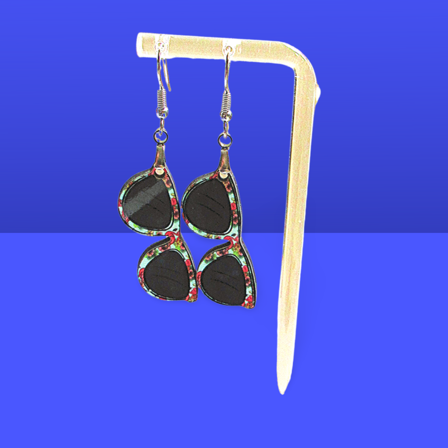 Sunglass Shaped Sublimated Earrings