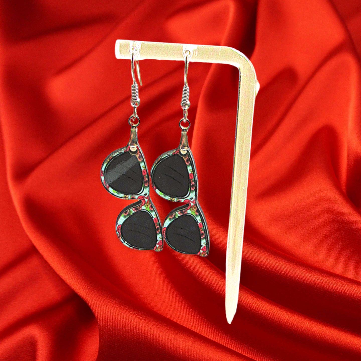 Sunglass Shaped Sublimated Earrings
