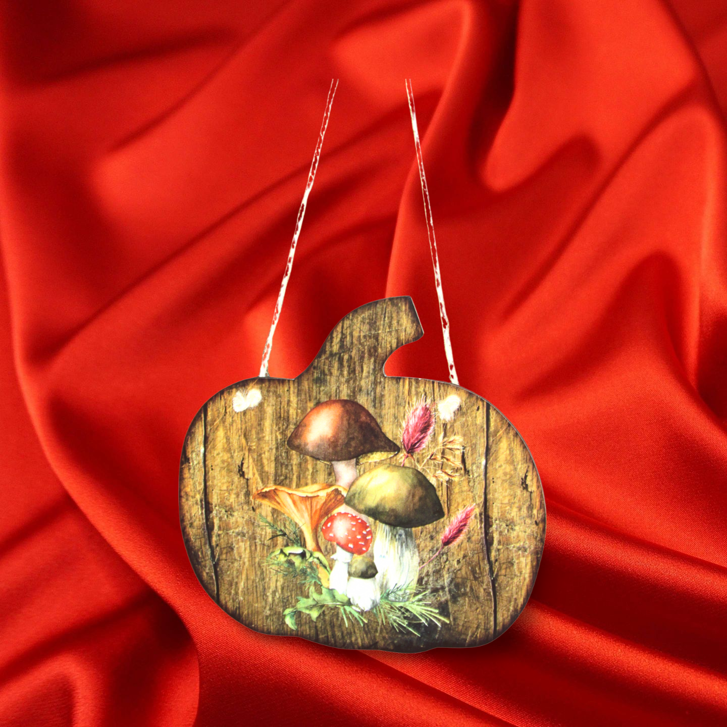 Pumpkin Shaped Sublimated Door Hanger