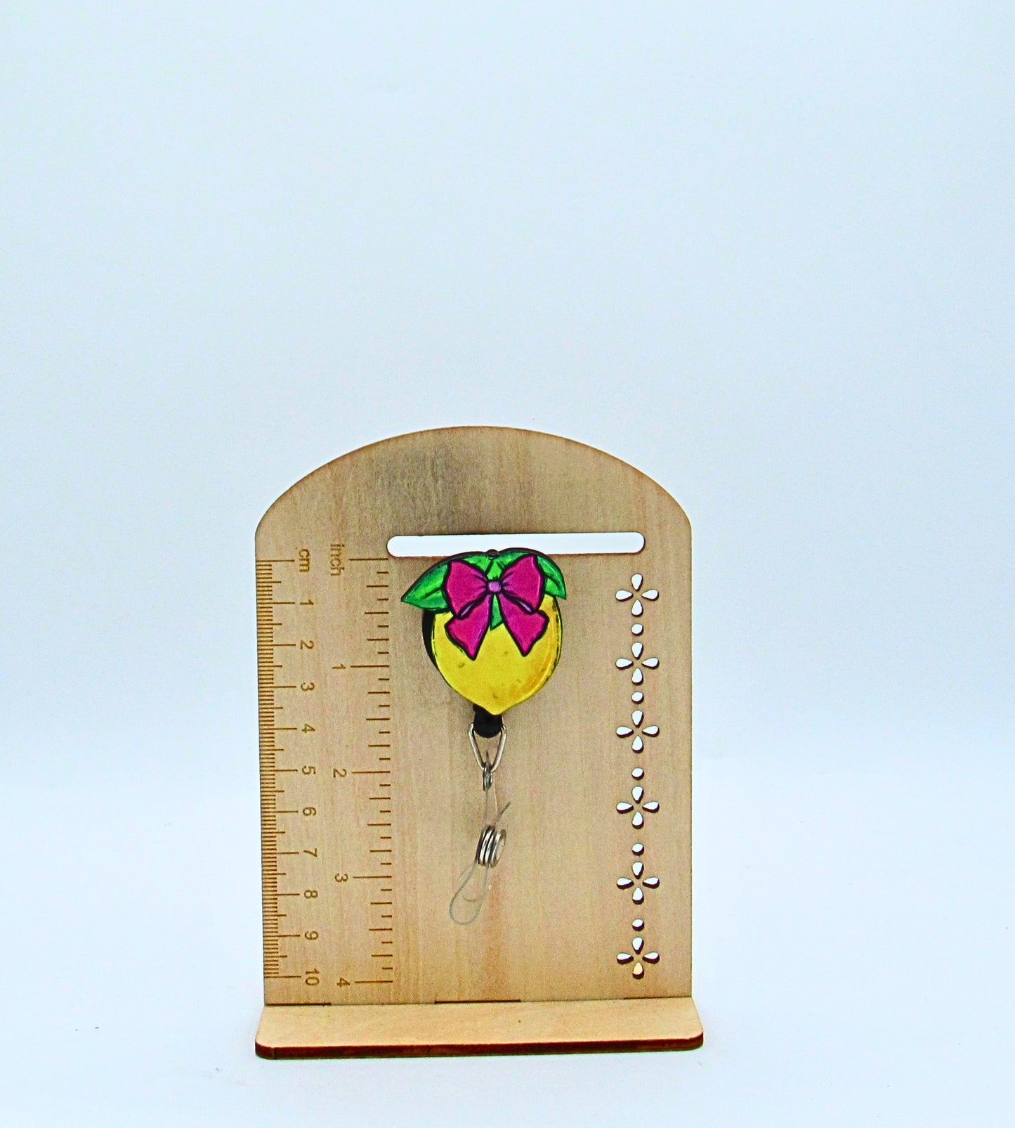 MDF- Lemon Shaped Sublimated Badge Reel