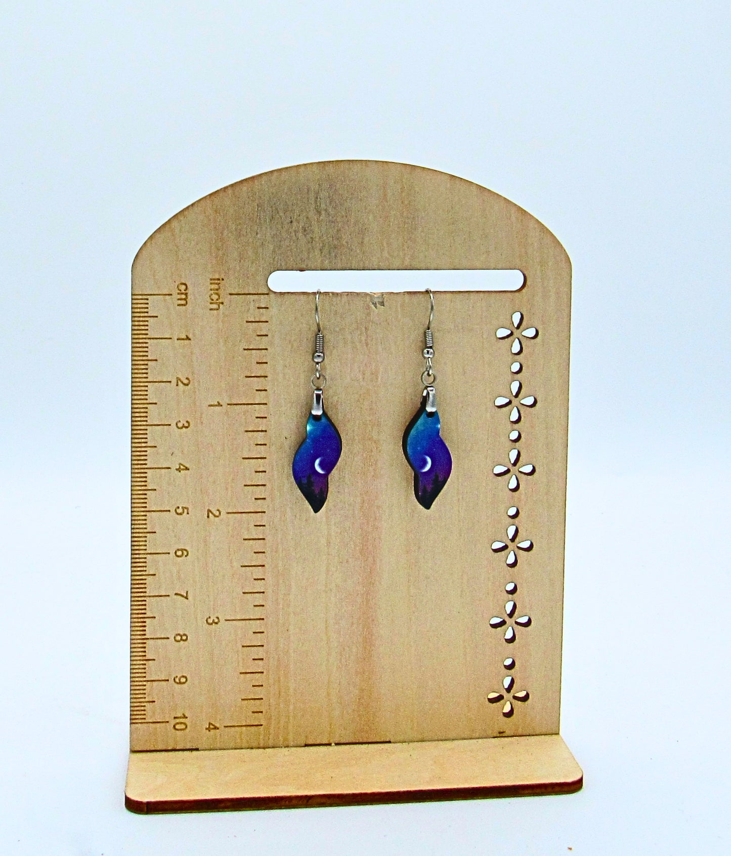 MDF-New Swirl Shaped Sublimated Earrings 1 inch