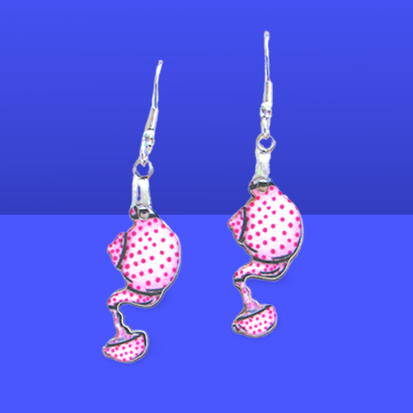 Teapot Shaped Sublimated Earrings