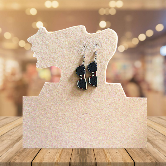 Sunglass Shaped Sublimated Earrings