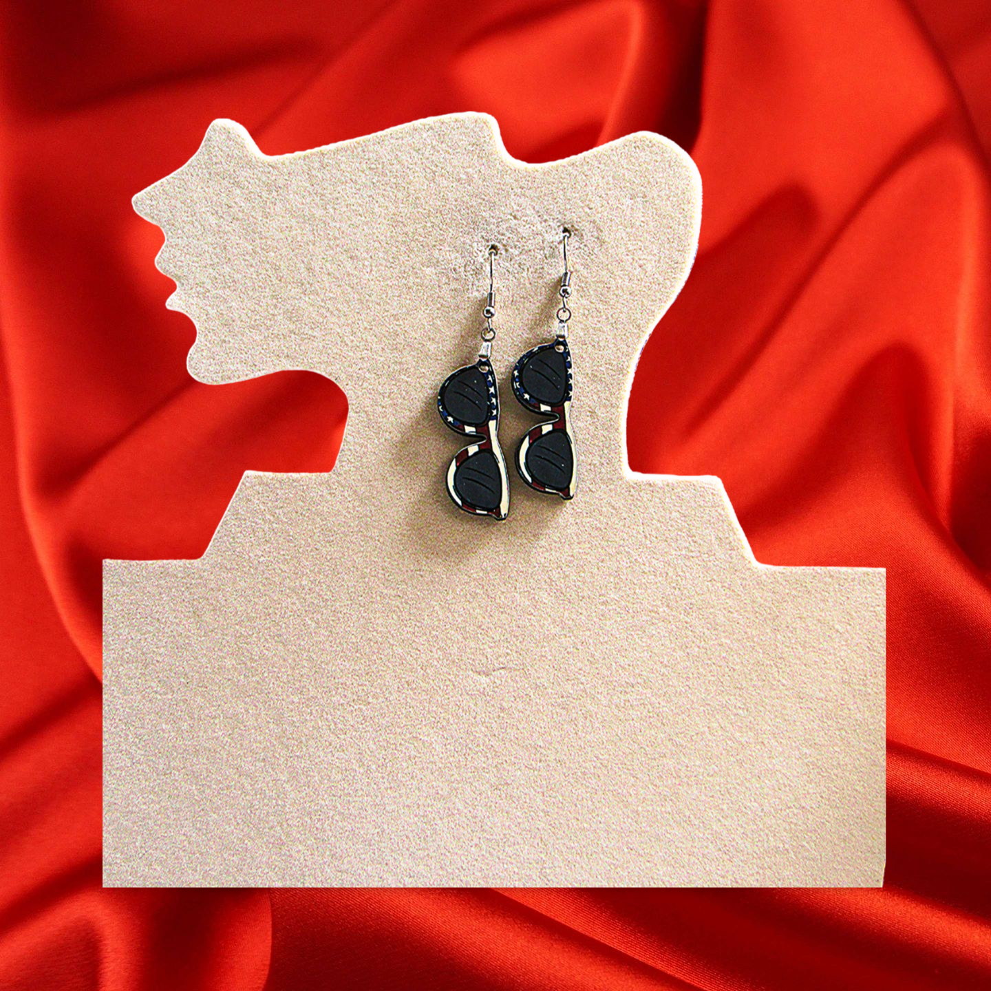 Sunglass Shaped Sublimated Earrings