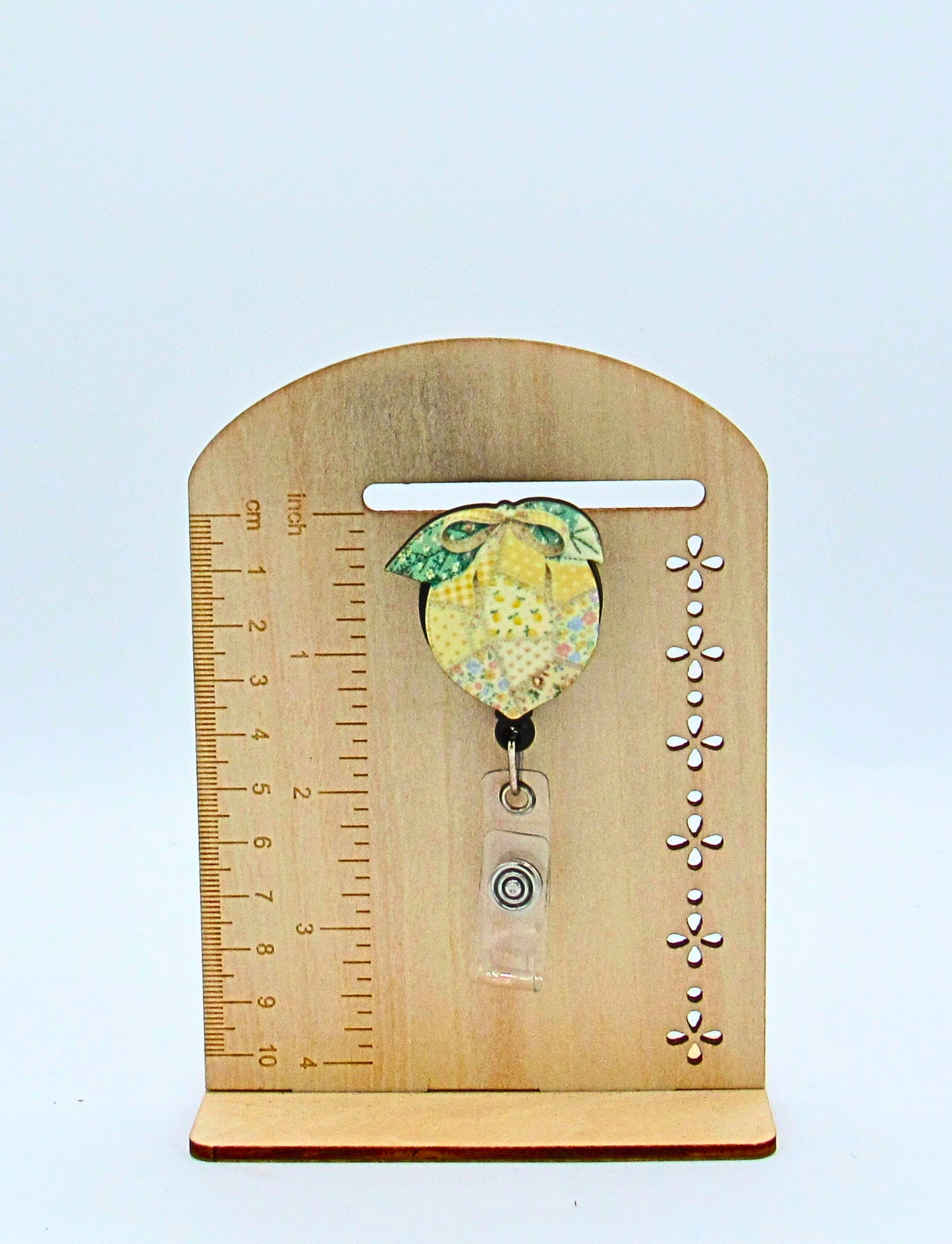 MDF- Lemon Shaped Sublimated Badge Reel